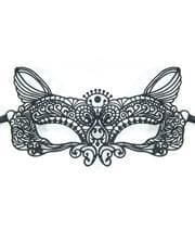Venetian mask fabric cat
