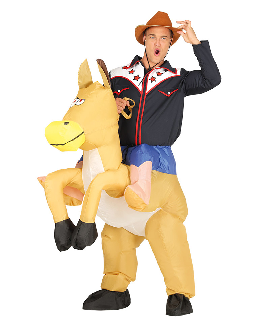 cowboy piggyback costume inflatable to order