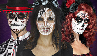 Totenkopfring Tag der Toten Mexiko Halloween Kostümzubehör Kostümschmuck 
