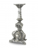 Altar Kerzenhalter mit Totenschädel & Fledermaus 52cm 