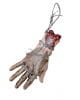 Bloody hand with barbed wire 