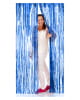 Fringe Door Curtain Foil Blue 1x2m 