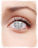 Kontaktlinsen weißes Netz 