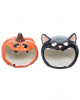 Pumpkin & Cat Sponge Holder Set Of 2 