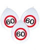 Balloons traffic sign 60 