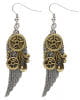 Steampunk Earrings With Wings 