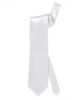 Weiße Krawatte aus Satin 