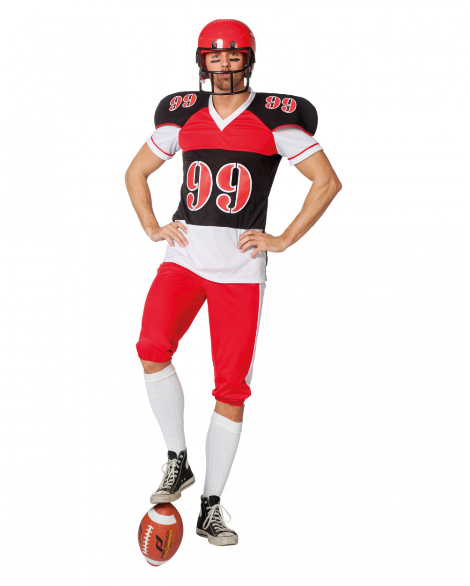 Football Spieler Herrenkostüm für Fasching