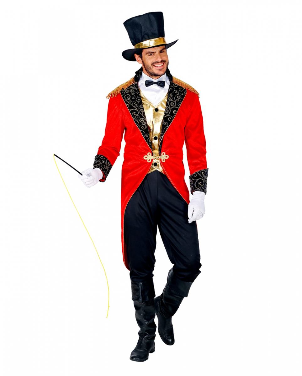 Klassisches Zirkusdirektor Herrenkostüm als Verkleidung für Halloween, Karneval - Bild 5 von 20
