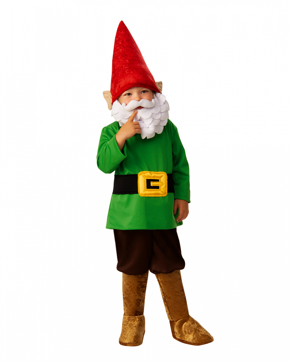 Kleiner Gartenzwerg Kinder Kostüm für Halloween und Karneval