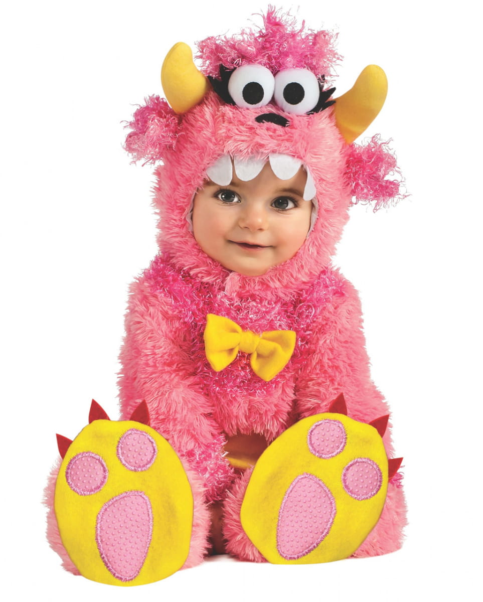 Little Pink Monster Babykostüm für Fasching Halloween - Größe S und M