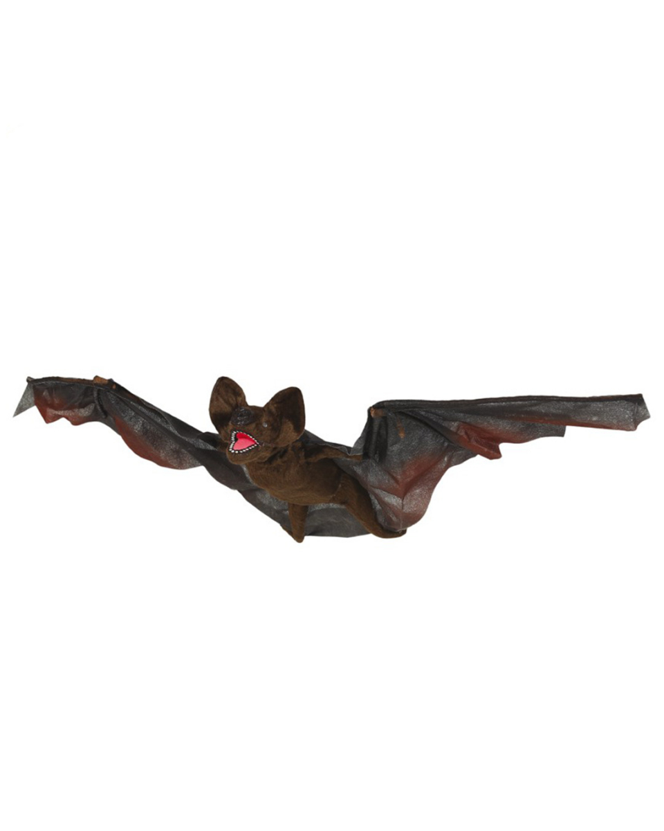 Riesen Fledermaus mit Bewegung, Licht & Sound 90cm als Halloween