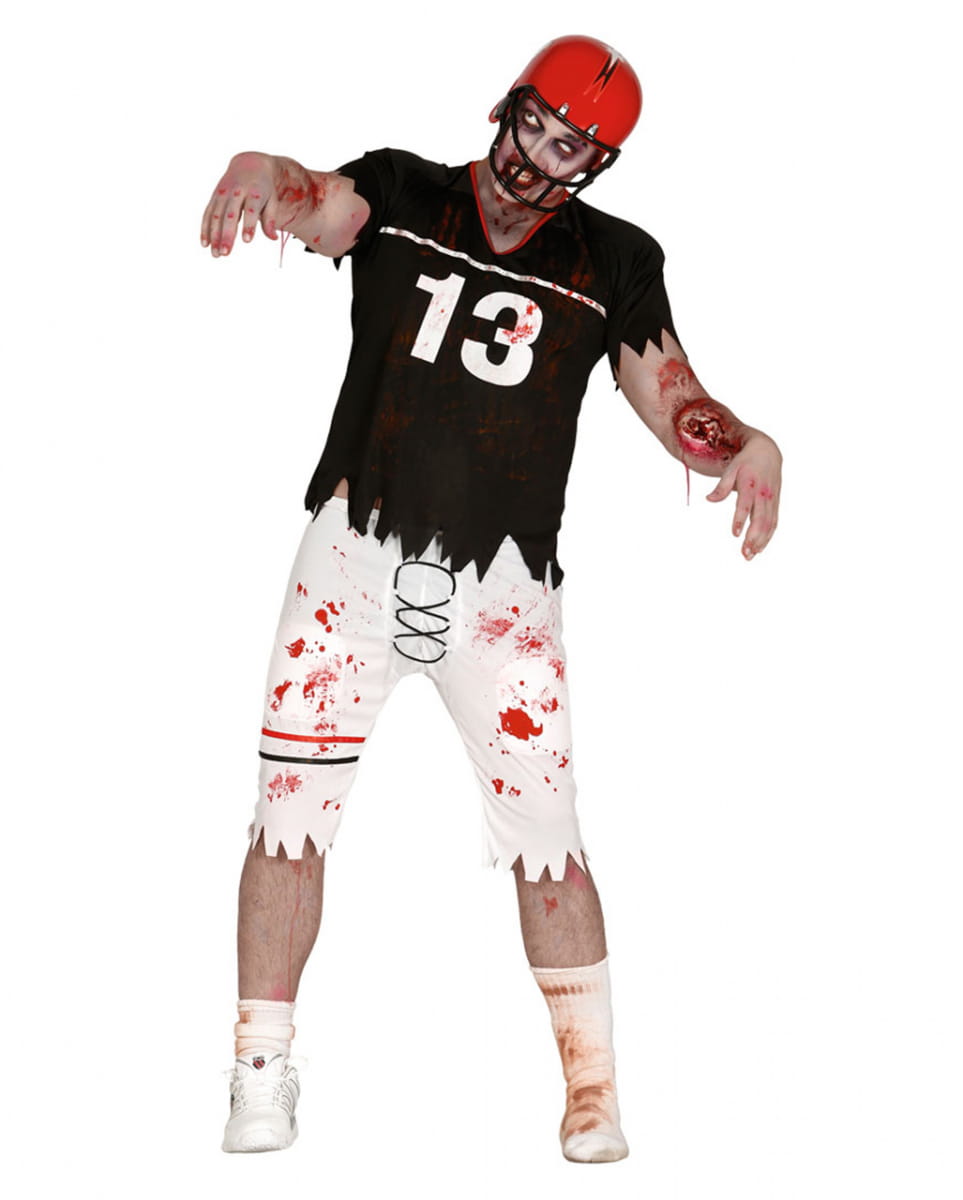 Horror American Zombie Football Spieler Herrenkostüm