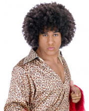 Disco Afro Wig Dark Brown