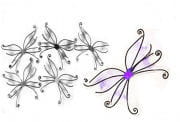 Schmetterlingsflügel violett 
