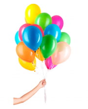 50 Latex Ballons für Helium mit Schnur 