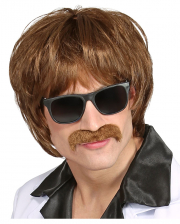 Costume Culture Mens Curly Rocker Wig Deluxe