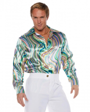 70s Disco Shirt With Swirls 