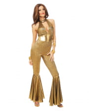 70s Disco Diva Costume Gold 