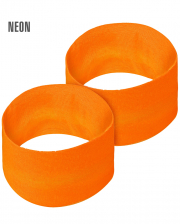 80s Neon Orange Sweatband Set Of 2 