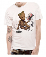 Groot With Cassette T-shirt Guardians Of The Galaxy 2