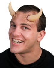 Beige Demon Horns Made Of Latex 10 Cm 