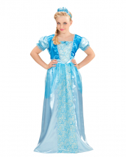Blue Snow Princess Kids Costume 