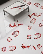 Bloody Shoe Prints Floor Sticker 