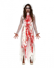 Bloody Killer Bride Costume With Veil 