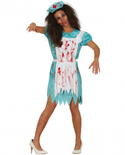 Blutiges Zombie Krankenschwester Kostüm 
