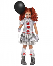 Bad Fair Clown Girl Child Costume 