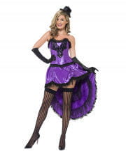 Burlesque Can-Can Kostüm Violett 