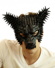 Burning Man Spike Wolf Mask Black 