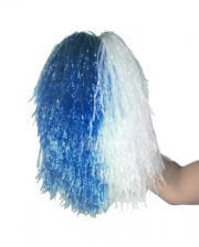 Cheerleader pompom blue-white 
