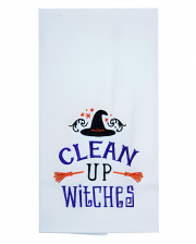 Clean Up Witches Tea Towel 