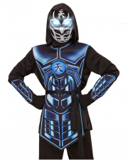 Cyber Ninja Child Costume With Glowing Eyes 