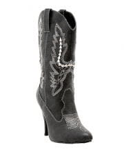Ladies Cowboy Boots Black 