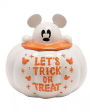 Disney Mickey Ghost Pumpkin Cookie Jar 