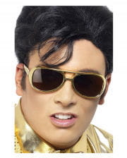 Elvis sunglasses gold 
