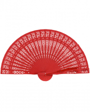 Fan With Hole Pattern Red 