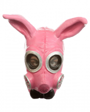 Fetisch Bunny Gas Maske pink 