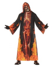 Flammen Skelett Robe 