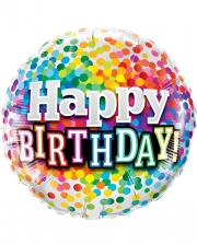 Foil Balloon Confetti Happy Birthday 