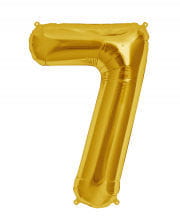 Foil Balloon Number 7 gold 