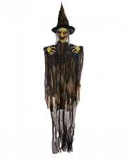 Creepy Forest Witch With Movement, Sound & Light-up Eyes 153cm 