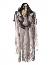 Tied Up Rag Skeleton Reaper Hanging Figure 