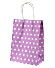 Gift Bag Lilac Spotted Small 