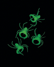 100X Dekoration Black Leuchtend Insekten deko Spinnen Plastik Halloween Par F6W0 