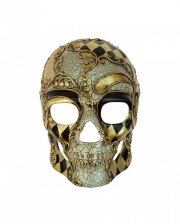 Venetian Skull Mask Gold Black 