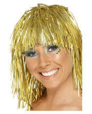 Tinsel Wig Gold 